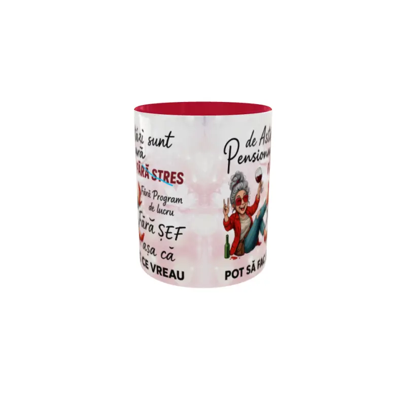 De astazi sunt pensioanara, cana ceramica, 330ml, cgs1836